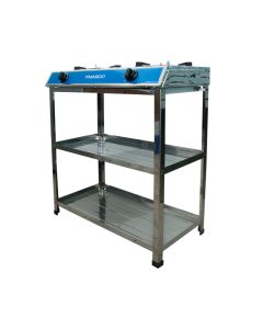 NASCO 2 BURNER GAS STOVE SILVER NASGS-K212FS