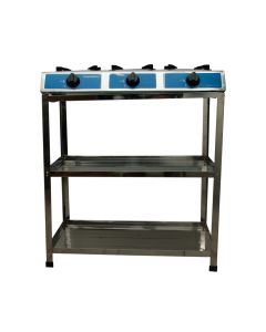 NASCO 3 BURNER GAS STOVE SILVER, NASGS-K332FS